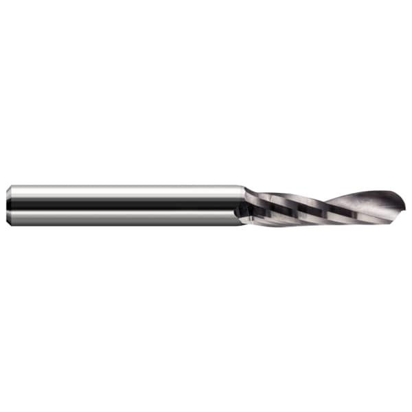 End Mill for Plastics - Ball Upcut - Single Flute, 0.0625" (1/16), Number of Flutes: 1